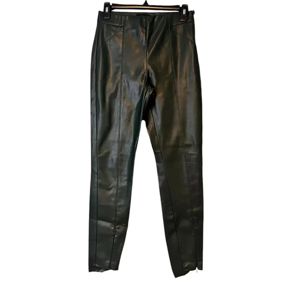 Zara Forest green Faux Leather SIze M - Picture 1 of 5